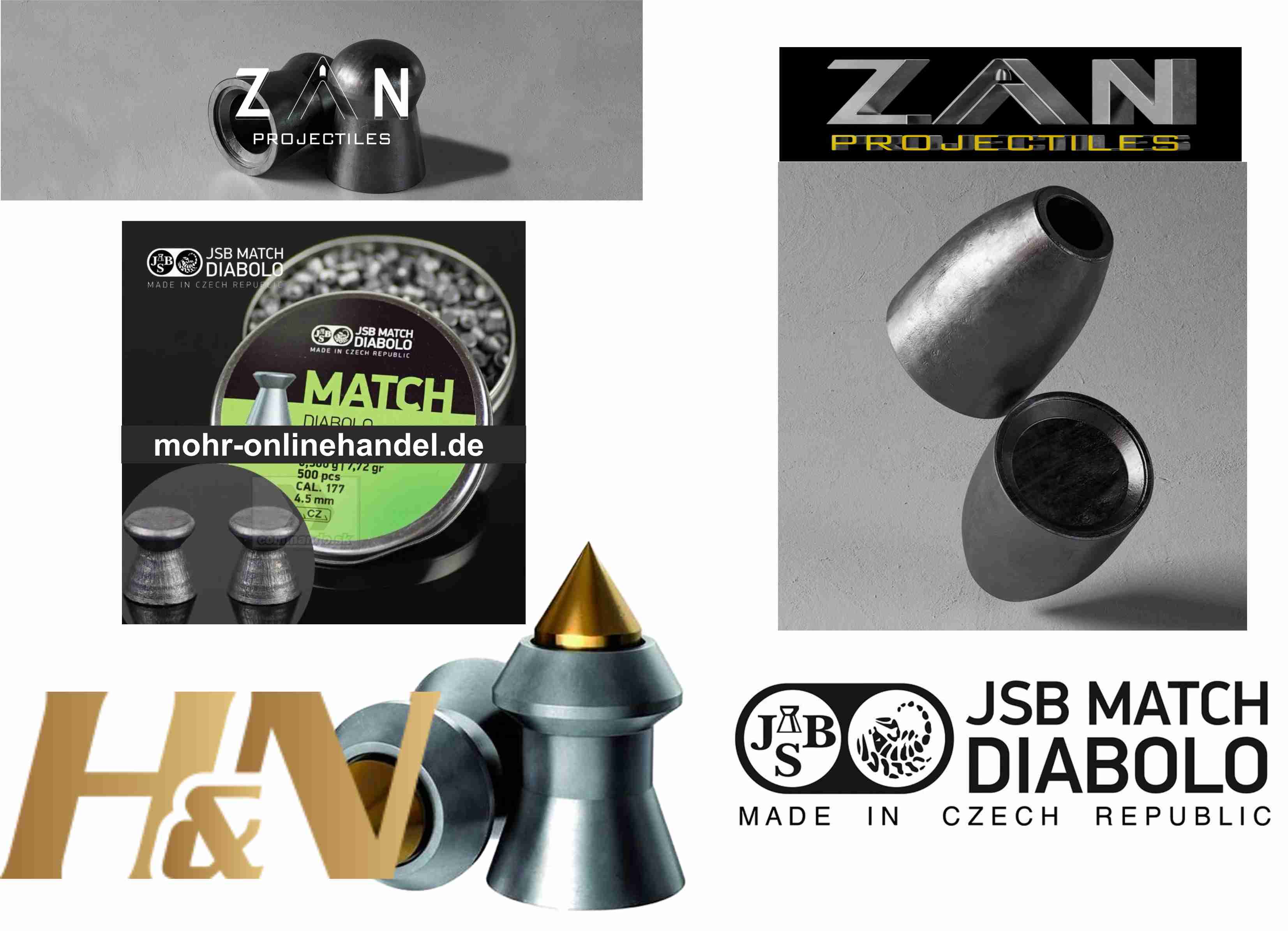 Munition Slugs Diabolos für PCP Pressluft Luftgewehr