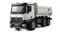 Preview: MERCEDES AROCS LKW KIPPER PRO METALL 2,4GHZ RTR WEISS