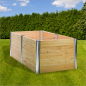 Preview: Hochbeet "Premium Duo" rechteckig 210x109x75 cm