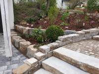 Preview: Muschelkalk Blockstufen 100cm