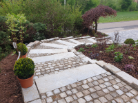 Preview: Muschelkalk Blockstufen 100cm