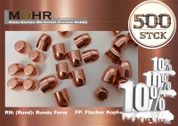 Preview: AEA HPMAX MK2 RN FP Slugs 100Grain 9mm .355 Geschosse 500 Stck.