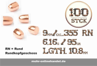 AEA HPMAX MK2 RN Slugs 95Grain 9mm .355 Geschosse 100 Stck.