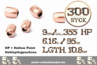 AEA HPMAX MK2 Slugs 95Grain 9mm .355 Geschosse 300 Stck.
