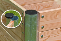 Hochbeet "Premium Duo" rechteckig 210x109x75 cm