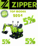 Zipper Minibagger ZI-MBGS600 Excavator Bagger