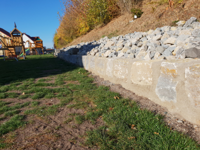 Muschelkalk Mauersteine MS25/35cm Groß 1000Kg
