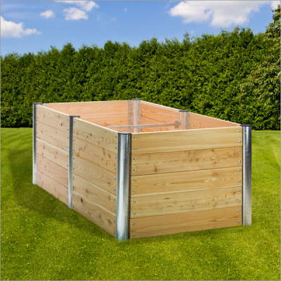 Hochbeet "Premium Duo" rechteckig 210x109x75 cm